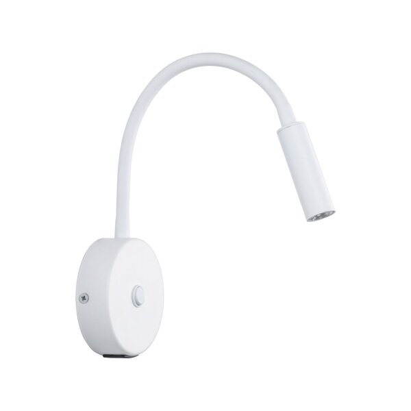 Wandleuchte Weiß G9 B:32 cm modern Stahl Schalter USB