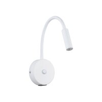 Wandleuchte Wei&szlig; G9 B:32 cm modern Stahl Schalter USB