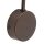 Wandleuchte Metall Braun B:15 cm G9 Glas Cognac