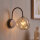Wandleuchte Metall Braun B:15 cm G9 Glas Cognac