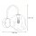 Wandleuchte Metall Beige G9 B:15 cm Glas Cognac