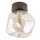 Deckenleuchte Braun modern 17 cm Metall G9 Cognac Glas