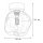 Deckenleuchte Braun modern 17 cm Metall G9 Cognac Glas