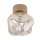 Moderne Deckenleuchte Beige Cognac Metall B:15 cm G9