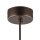 Pendelleuchte Braun Metall B:15 cm G9 Glas in Cognac