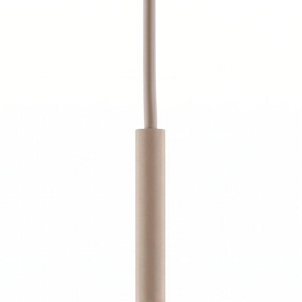 Pendelleuchte Beige Cognac Metall Glas B:15 cm G9