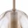 Pendelleuchte Beige Cognac Metall Glas B:15 cm G9