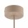 Pendelleuchte Beige Cognac Metall Glas B:15 cm G9