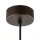 Pendelleuchte Glas Metall B:29 cm G9 in Cognac Braun