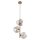 Pendelleuchte Glas Metall Cognac Beige G9 B:29 cm