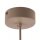 Pendelleuchte Glas Metall Cognac Beige G9 B:29 cm