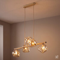 Pendelleuchte Beige Metall 65 cm G9 modern 5-flammig