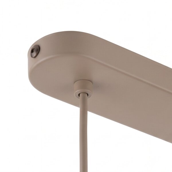Pendelleuchte zeitlos Metall Beige 90 cm G9 7-flammig