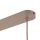 Pendelleuchte Metall Glas 116 cm Beige Cognac G9 9-flmg
