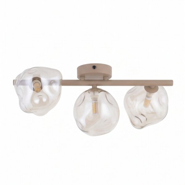 Deckenleuchte Metall zeitlos 50 cm Beige G9 Stilvoll