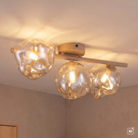 Deckenleuchte Metall zeitlos 50 cm Beige G9 Stilvoll