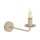 Wandleuchte Beige Stahl E14 B:8 cm Retro elegant