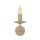Wandleuchte Beige Stahl E14 B:8 cm Retro elegant