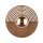 Wandleuchte skandinavisch Holz Transparent B:30 cm G9