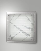 LED Deckenleuchte Glas 4000K Wei&szlig; B:35 cm 2070 lm