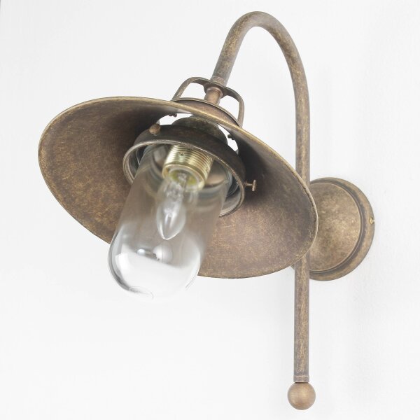 Applique murale dextérieur en laiton bronze antique
