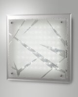LED Deckenleuchte Glas 4000K Wei&szlig; L:45 cm 2330 lm