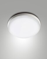 LED Deckenleuchte IP54 3000K Aluminium Weiß L:30 cm