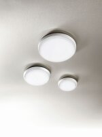 LED Deckenleuchte IP54 3000K Aluminium Weiß L:30 cm