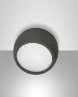 LED Deckenleuchte Aluminium 3000K Anthrazit Ø8 cm...