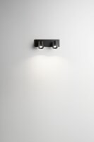 Deckenspot Aluminium GU10 Schwarz L:30,5 cm schwenkbar
