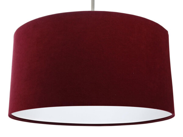Lampe à suspendre Table de salle à manger Lampe dintérieur Ø40cm Rouge Blanc Tissu