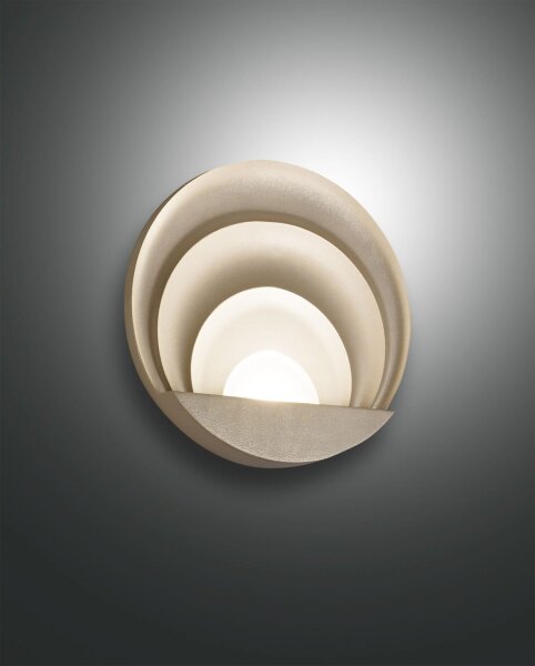 LED Wandleuchte Aluminium 3000K Gold dimmbar H:26 cm