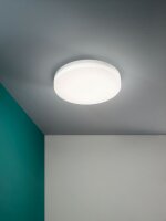 LED Deckenleuchte IP65 3000K Weiß rund Ø28...