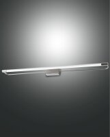 LED Wandleuchte Chrom IP44 3000K Metall B:80 cm