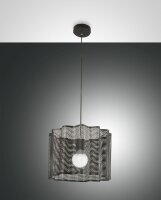 Pendelleuchte Schwarz Metall E27 Ø40 cm rund Modern