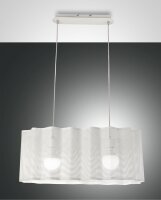 Pendelleuchte Weiß Metall E27 L:70 cm dekorativ