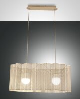 Hängelampe Metall Gold E27 L:70 cm dekorativ Modern