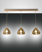 Hängelampe Bernstein E27 Glas Metall L:115 cm Modern