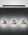 Pendelleuchte Chrom E27 Metall Glas Schwarz L:115 cm