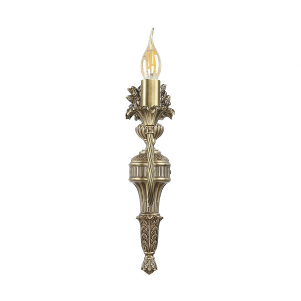 Applique murale Premium en laiton véritable bronze Classique