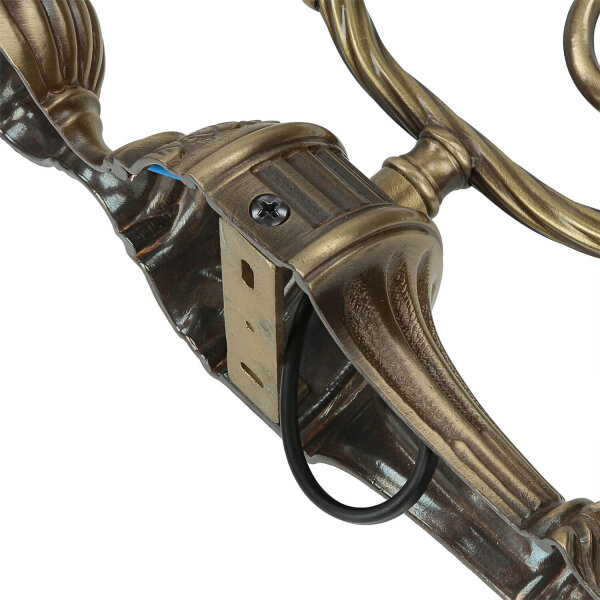 Applique murale Premium en laiton véritable bronze Classique