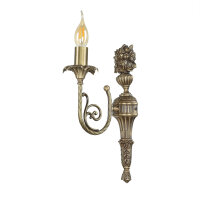 Applique murale Premium en laiton véritable bronze...