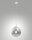 H&auml;ngelampe Chrom E27 Glas Wei&szlig; dimmbar &Oslash;30 cm rund