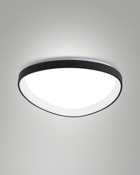 LED Deckenleuchte Schwarz 2700/3000/4000K B:60 cm