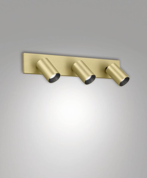 Deckenspot Aluminium GU10 Messing L:48 cm schwenkbar