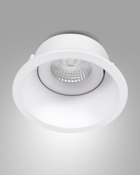 Einbauleuchte Weiß GU10 H:4 cm rund dekorativ