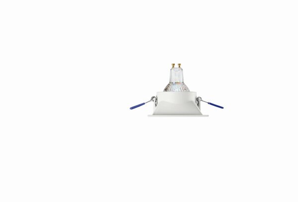 Einbauleuchte Weiß Metall GU10 L:9,3 cm eckig