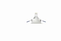 Einbauleuchte Weiß Metall GU10 L:9,3 cm eckig