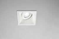 Einbauleuchte Weiß Metall GU10 L:9,3 cm eckig