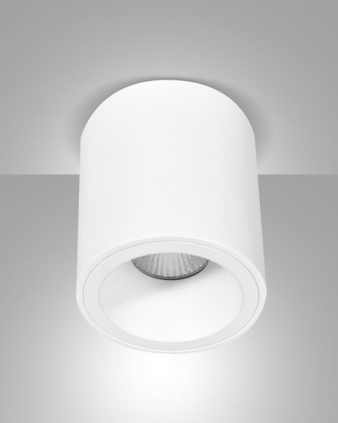 Deckenleuchte Aluminium Weiß B:9 cm GU10 dekorativ
